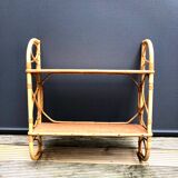 Rattan shelf