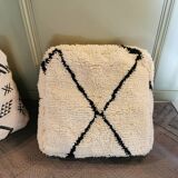 Benin Ouarain pure wool pouf