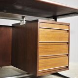 Desk and two chairs by Fantoni, 1960, set of 3