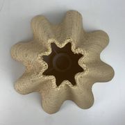 French wood turned table lamp in the style of Charles Dudouyt, 1950s