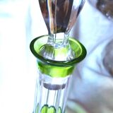 Green Baccarat cut crystal carafe