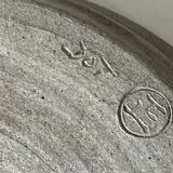 Ceramic plate signed vintage 70s