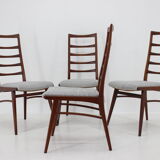 1960s Set of Four Dining Chairs in Teak, Germany