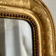 Old mirror louis philippe gilded rare gold leaf carved fireplace  109x152cm