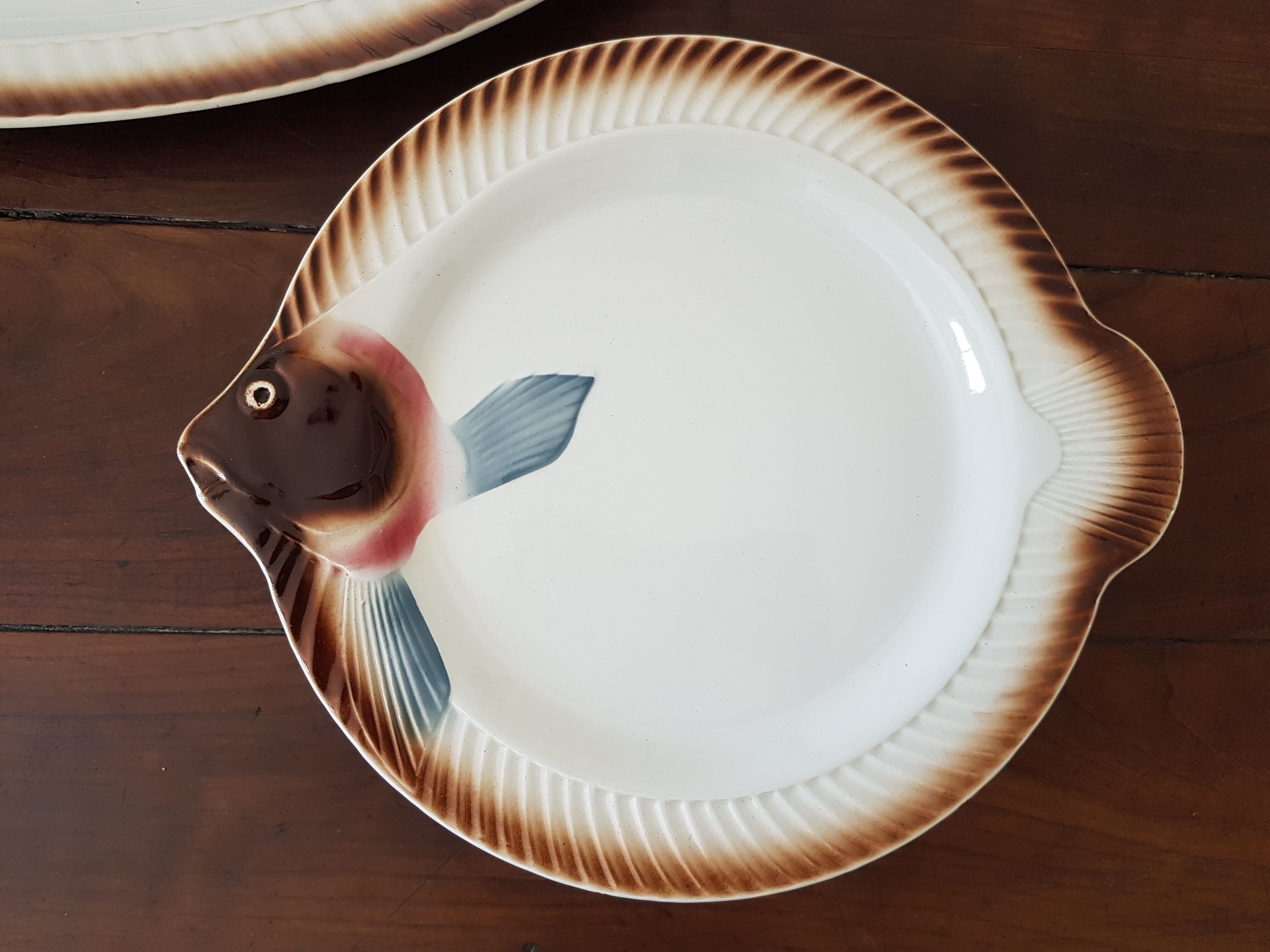 Plates and fish dish