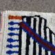 Moroccan blue rug personalized Beni Ourain colorful 250/150cm