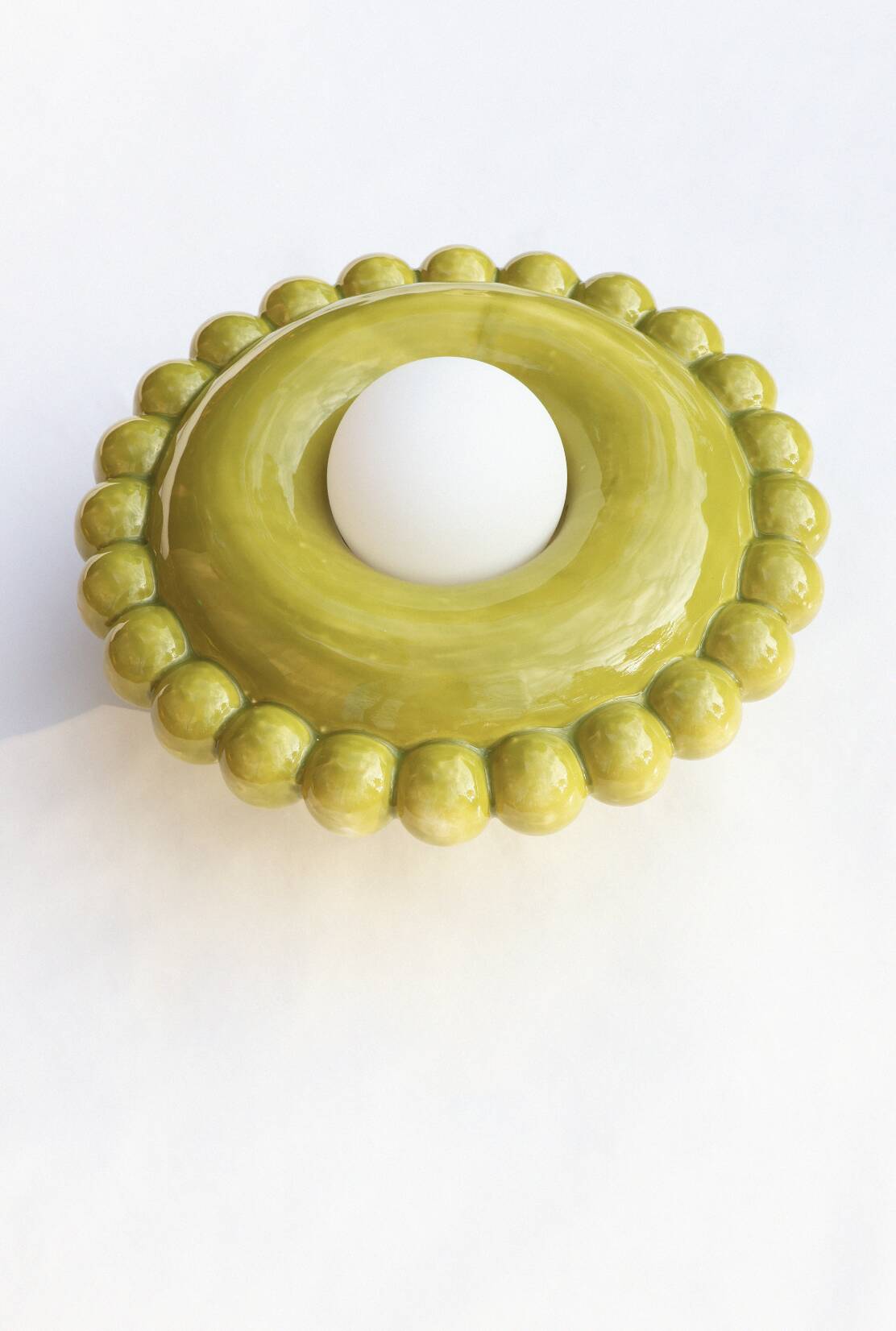 Luna Tall Lichen Green Wall Lamp