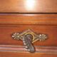 Cherry wood desk in Louis XVI style
