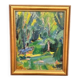 Original Swedish Oil on Panel – “Forest” by Gerhard Lundberg – Dated 1943