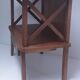 Table de chevet croisillons bois vintage