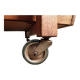 Vintage oak bar cart – France, 1950s