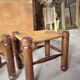 Set of 2 straw stools