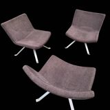 Set of 3 Kesterport designer armchairs