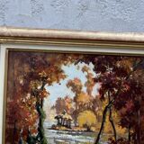 Tableau Paysage d’Automne Coloré XX signé
