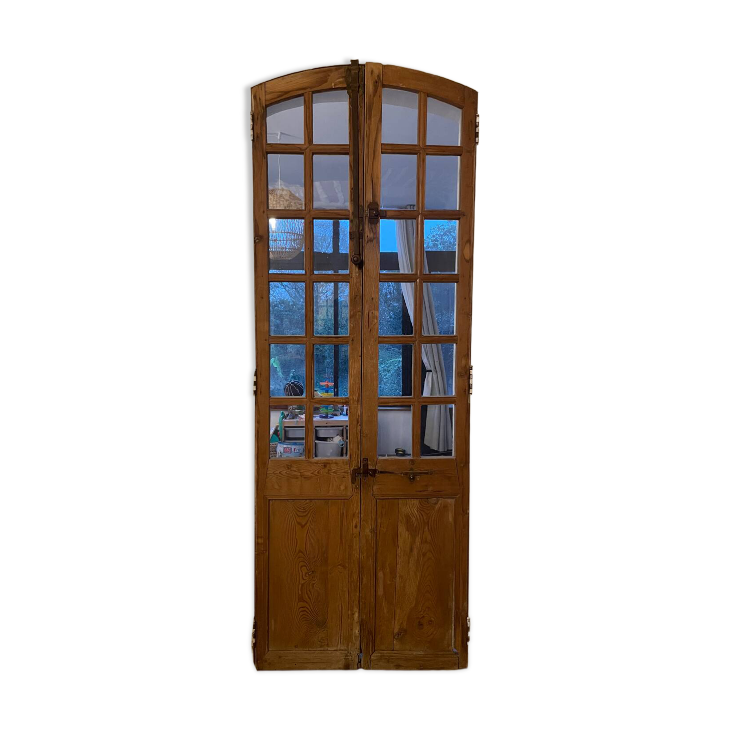 Old glass door