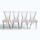 Set of 4 "Harpe" chairs 1950 – Mid-Century Design & Boucle Upholstery