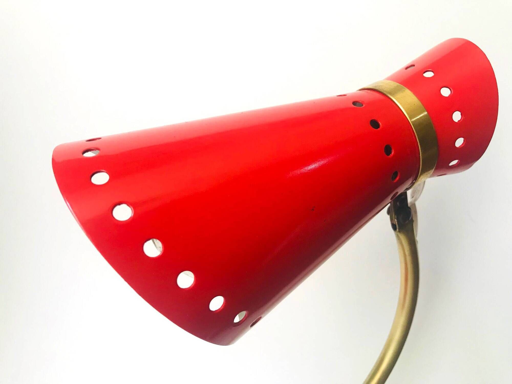 Lampe de Bureau Vintage • Diabolo • René Mathieu • Lunel • 1950