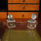 Antique Hobbs & Co. English Roll Top Cylinder Desk