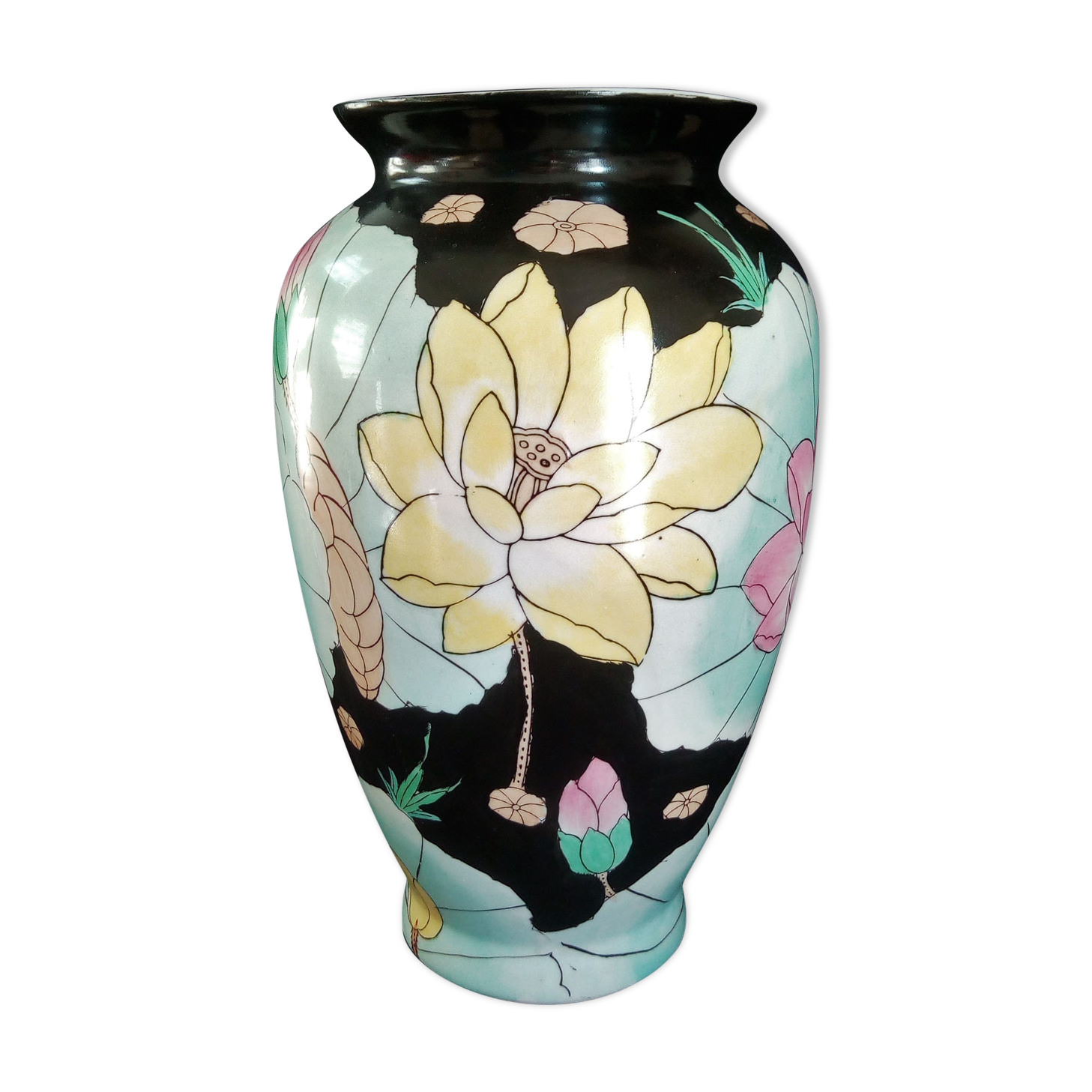Ceramic art nouveau vase