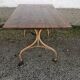 Table de bistrot en fer et plateau bois début XXEME