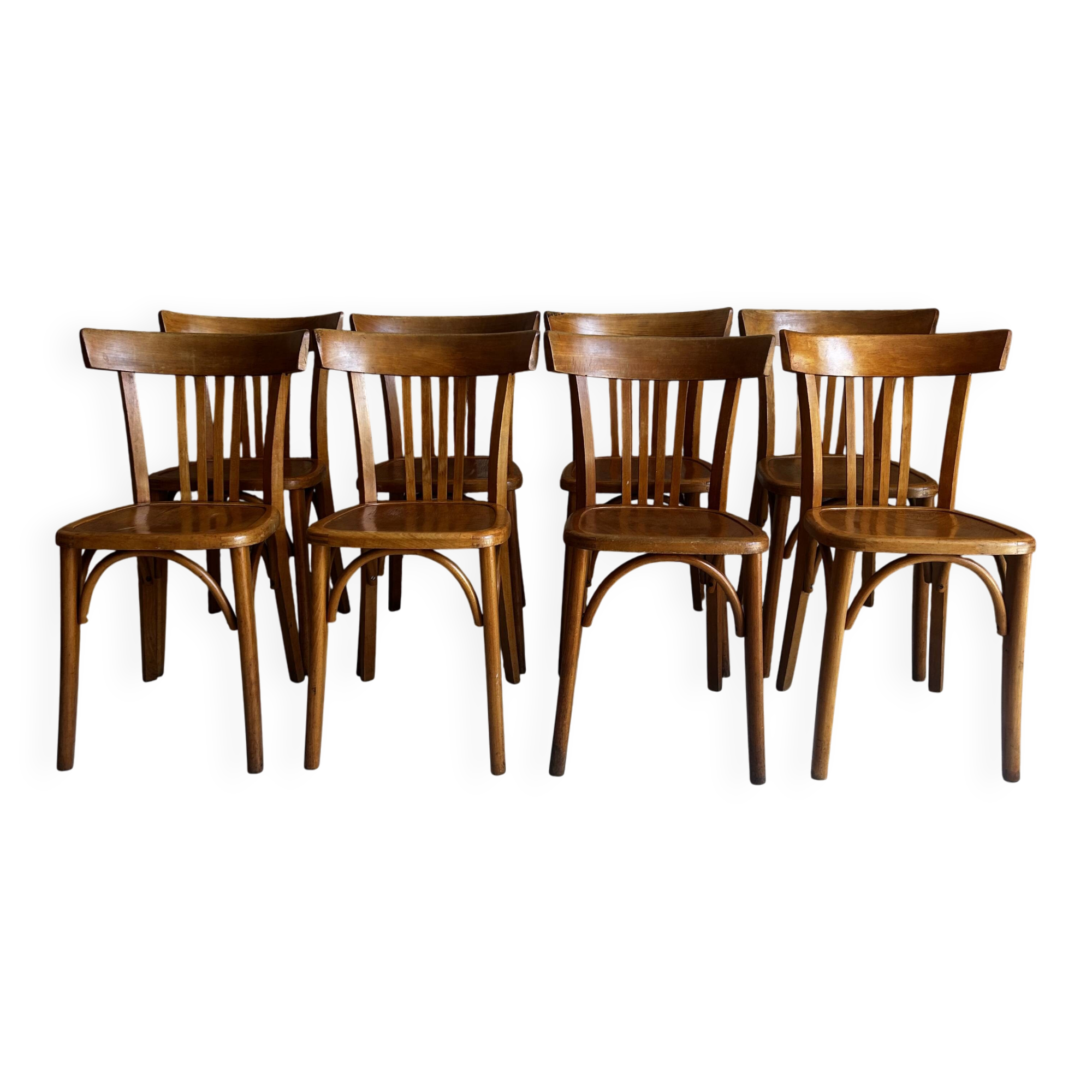8 Bistro chairs Stella by Luterma circa 50s