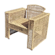 Fauteuil en métal et corde tressée 1980