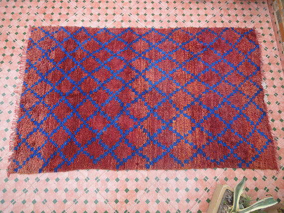 Carpet beni ouarain 231 x 144 cm,