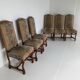 Beech Os De Mouton tapestry chairs (set of 6)