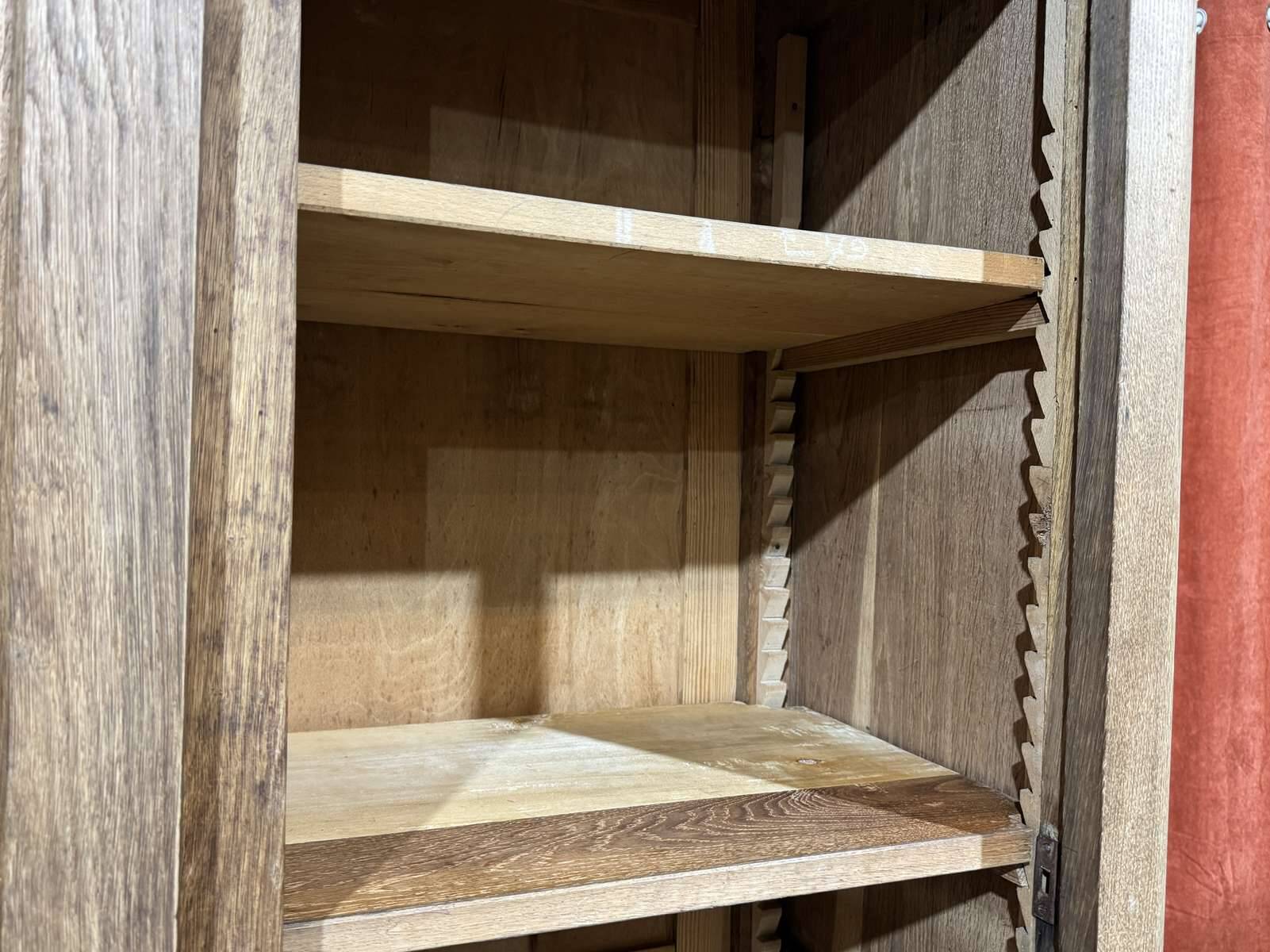 Oak wardrobe with sliding doors from the 1930s.