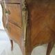 Pair of 2 Louis XV bedside tables - marquetry - 2 drawers - pink marble