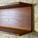 60s 70s teak wall shelf shelf Pedersen & Hansen Viby J. Denmark Design