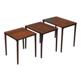 Set of three rosewood tables, Danish design, 1960s, production: Denmark