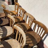 12 vintage bistro chairs