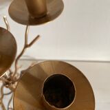 Golden candle holder