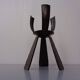 Brutalist Iron Candleholder, Germany, 1960s