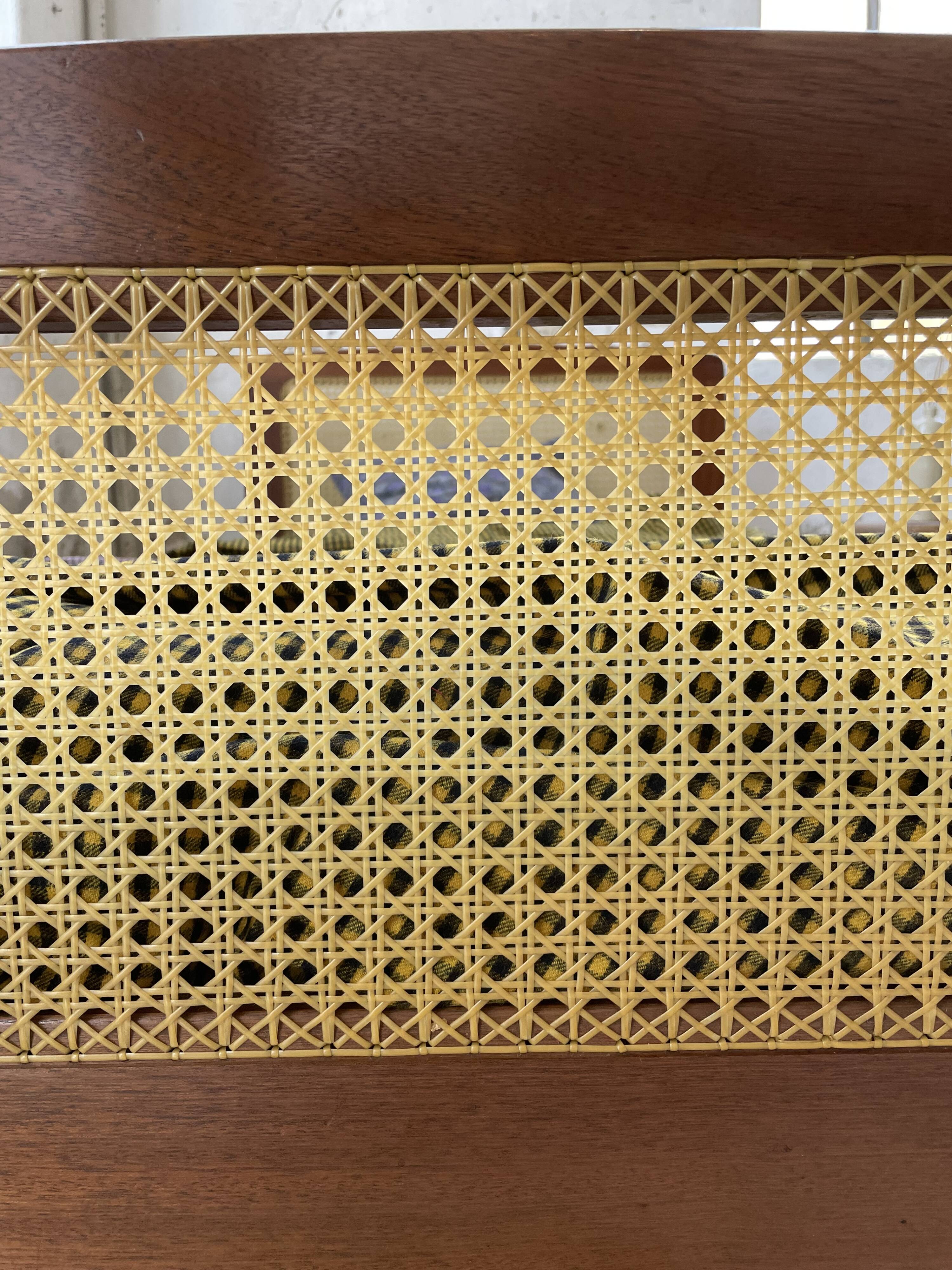 Lit Roset SNA teck et cannage 1 place