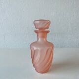 Flacon en verre rose