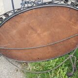 Art Deco oval mirror