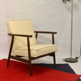 Armchair Henryk Lis 300-190 years 1970 fabric sparkling effect.