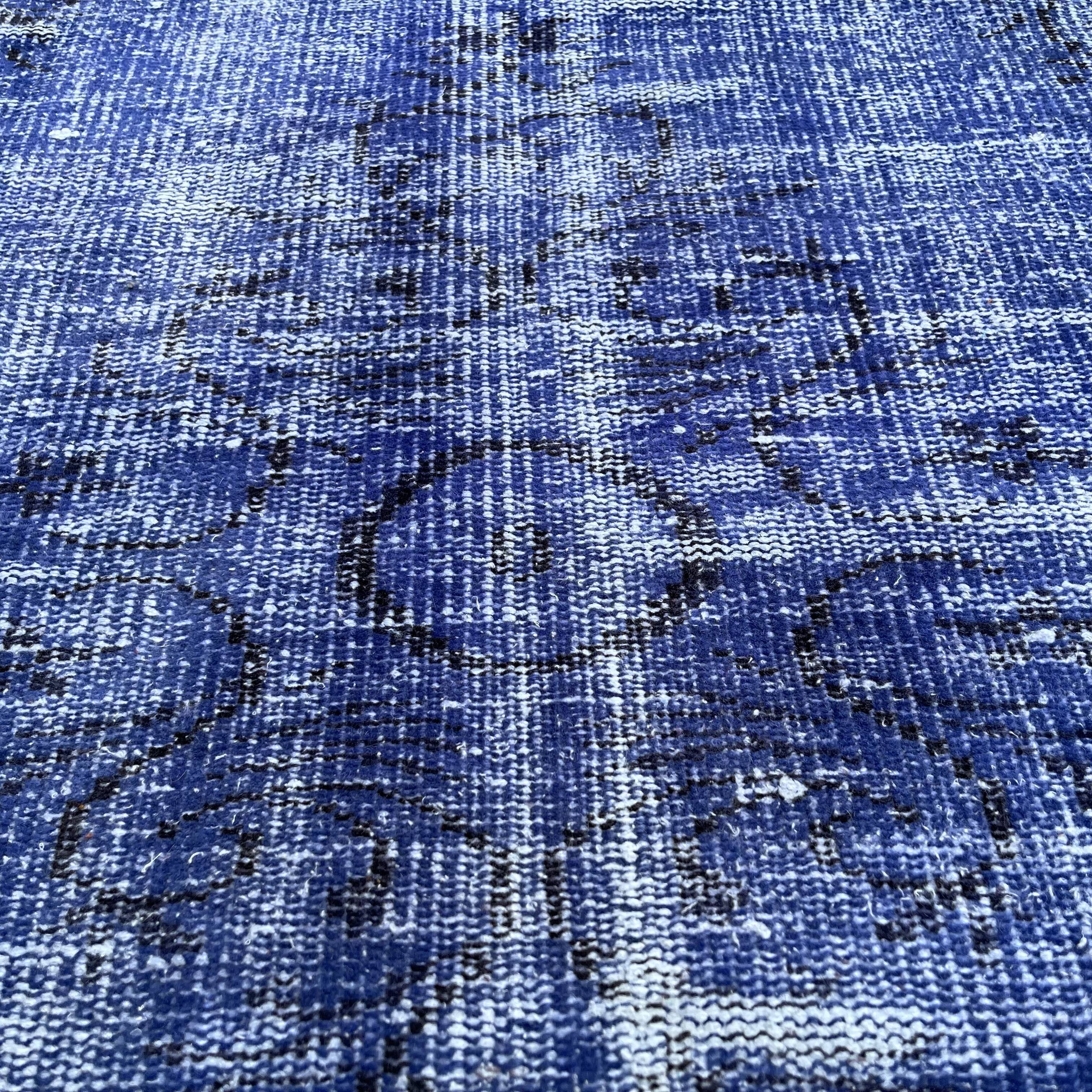 Vintage distressed turkish rug ,196 x 100 cm