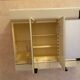 Allibert vintage toilet cabinet three mirror doors, two drawers, lamp