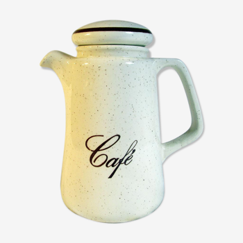 Cafetière en céramique crème