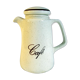 Cream ceramic coffee maker
