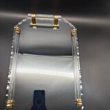 Beveled mirrored tray, Art Deco 1940, Saint-Gobain France