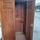 Pine effect wardrobe, bamboo from the early 20th century.