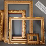 Gilded wooden frame gilded with gold leaf 62x45 cm, foliage 55.4x38.2 cm SB