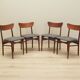 Set of four teak chairs, Danish design, 1970s, production: Denmark