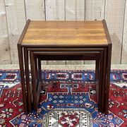 Set of 3 teak nesting tables from the GPlan brand from the 1970s - Series D