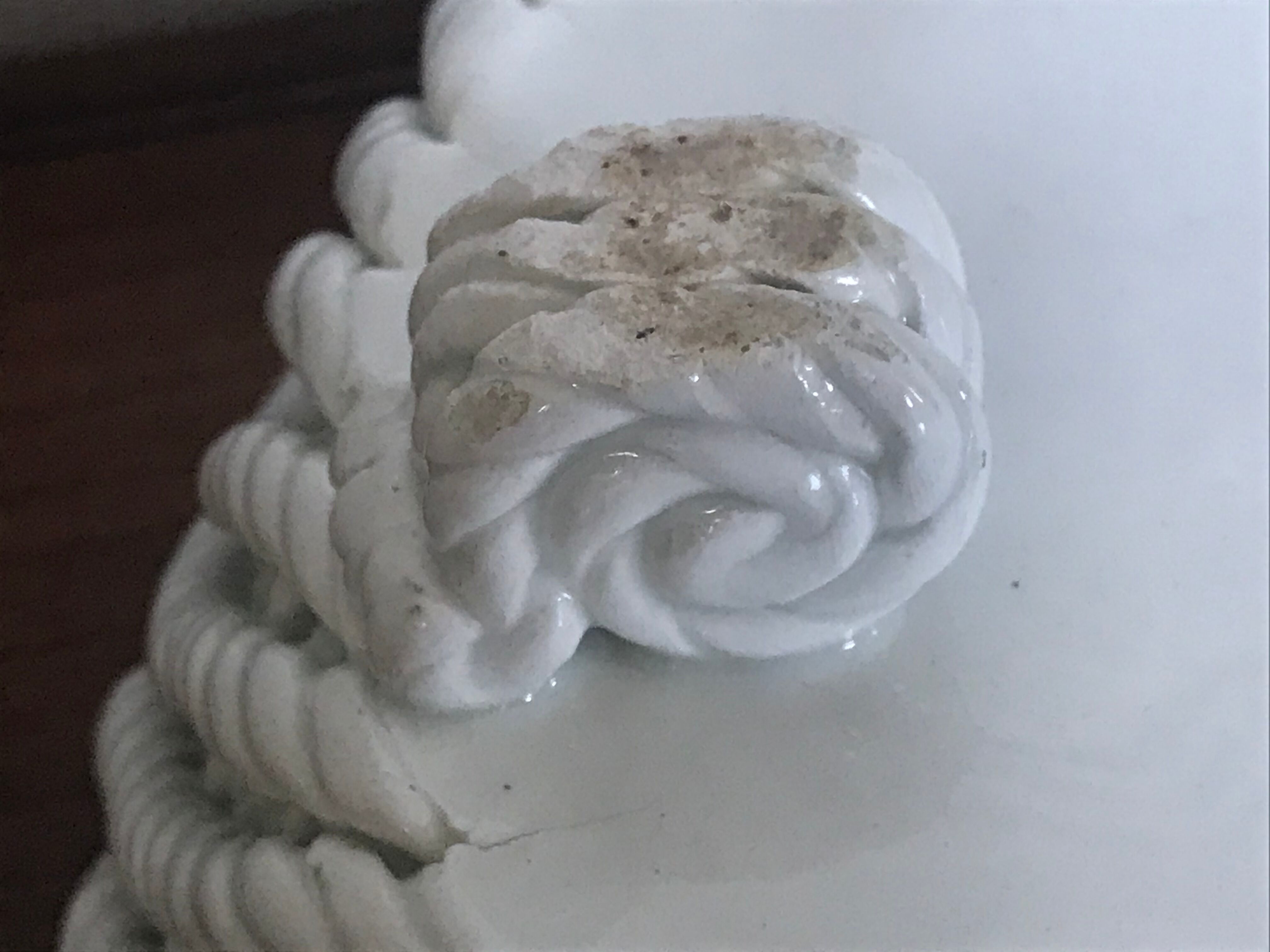 Braided ceramic cut
