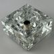 60s 70s Wall Lamp Ice Glass Cube Wall Sconce by Müller & Zimmer Germany